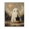 Stupell Industries Ghost with Black Kitten Framed Giclee, design by Arlington Prints